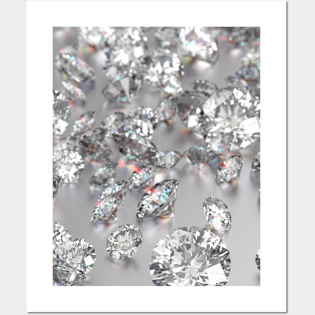 Diamonds Glitter Sparkles Wall Art by InStyle Designs